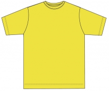 Kinder Shirt mit rundem Ausschnitt JERZEES COLOURS- YELLOW